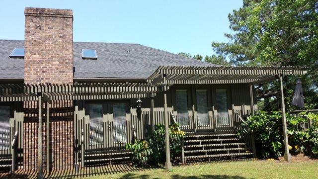 House displaying a roof retrofit. 